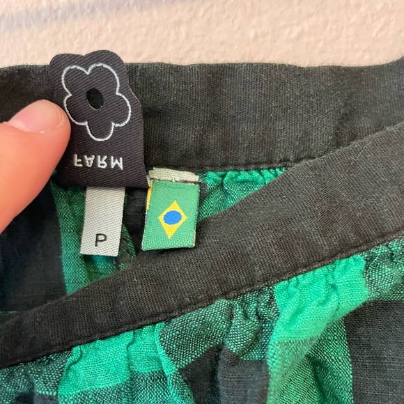 Farm Rio Green and Black Buffalo Check Maxi Skirt - Picture 4 of 6